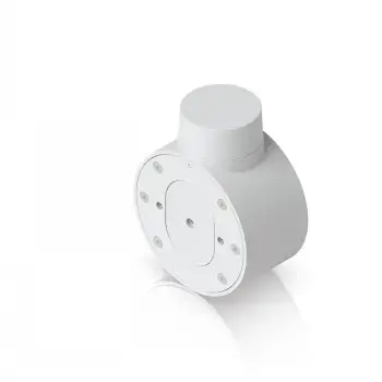 UBIQUITI CAMERA COMPACT JUNCTION BOX WHITE. TAMPER-RESISTANT JUNCTION BOX FOR COMPACT UNIFI DOME AND TURRET CAMERAS THAT ENHANCES MOUNTING DURABILITY, AESTHETICS, AND EASE OF MAINTENANCE