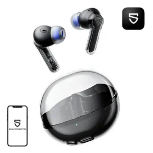 Ausinės Soundpeats Clear (juodos spalvos)