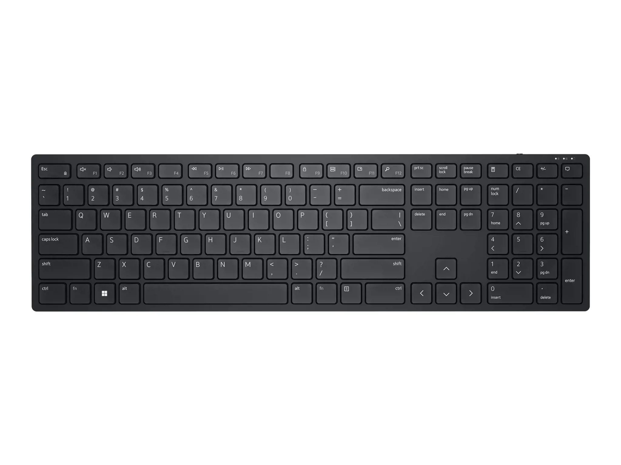 DELL KB500, pilno dydžio (100%), RF belaidis, QWERTY, juodas
