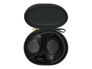 "Sony" WH-1000XM4, belaidės, 4 - 40000 Hz, skambučiai / muzika, 254 g, ausinės, juodos spalvos
