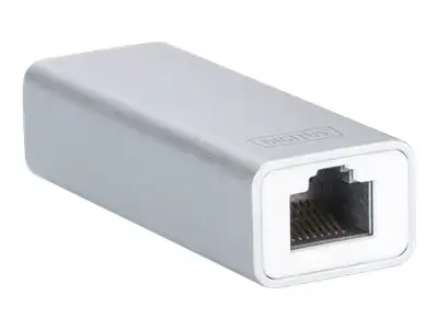 DIGITUS USB 3.0 Typ C Gigabit Ethernet adapterio mikroschemų rinkinys RTL8153 20 cm ilgio kabelis, baltas