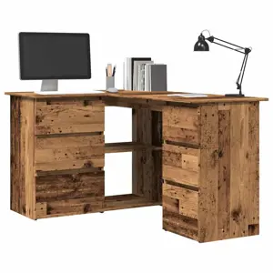 kampinis rašomasis stalas Senas medis 145x100x76 cm