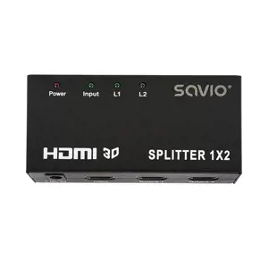 SAVIO cl-42 skirstytuvas (HDMI; 2x HDMI)