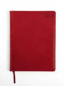 Kalendorius EXTRA SHINE , 2024, PU, A4, raudonos sp.