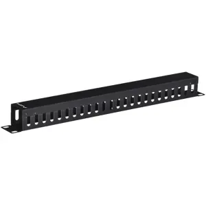 LANBERG AK-1201-B "Lanberg" A tipo kabelių valdymo skydas, 19, 1U, juodas