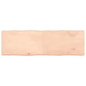 Stalviršis, 160x50x(2–6)cm, medienos masyvas, su gyvu kraštu