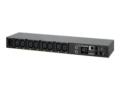 CYBERPOWER Keičiamasis PDU41005230V/20A 1U 8x IEC-320 išėjimo tinklo jungtis "PowerPanel Center" programinė įranga