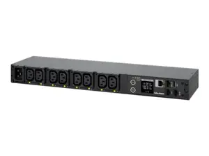 CYBERPOWER Keičiamasis PDU41005230V/20A 1U 8x IEC-320 išėjimo tinklo jungtis "PowerPanel Center" programinė įranga