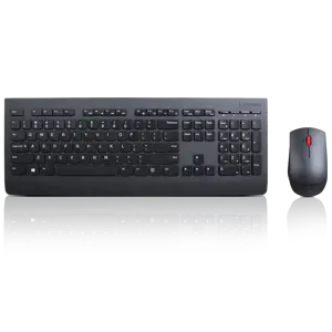 Lenovo 4X30H56829, pilno dydžio (100%), belaidis, RF belaidis, QWERTY, juodas, pelė pridedama