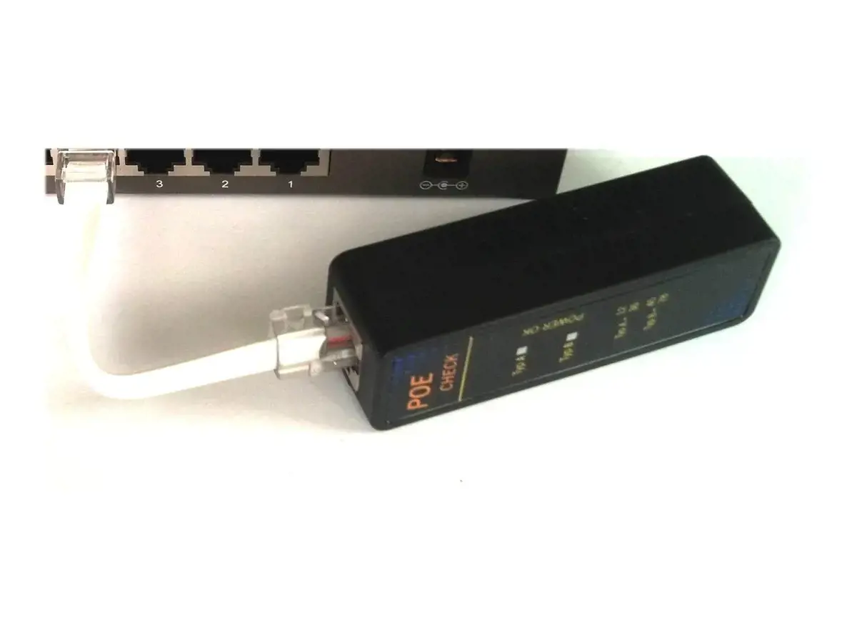 DIGITUS Kabelių testeris tinklo RJ45 BNC pagrindinis įrenginys nuotolinis įrenginys PoE testeris su dėklu