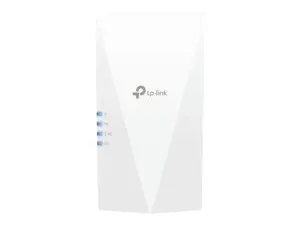 TP-Link AX3000 Mesh WiFi 6 Extender, baltas, vidinis, tinklinis maršrutizatorius, maitinimas, būsena, CE: 2,4 GHz ≤16 dBm, 5 GHz ≤21 dBm, CE, RoHS