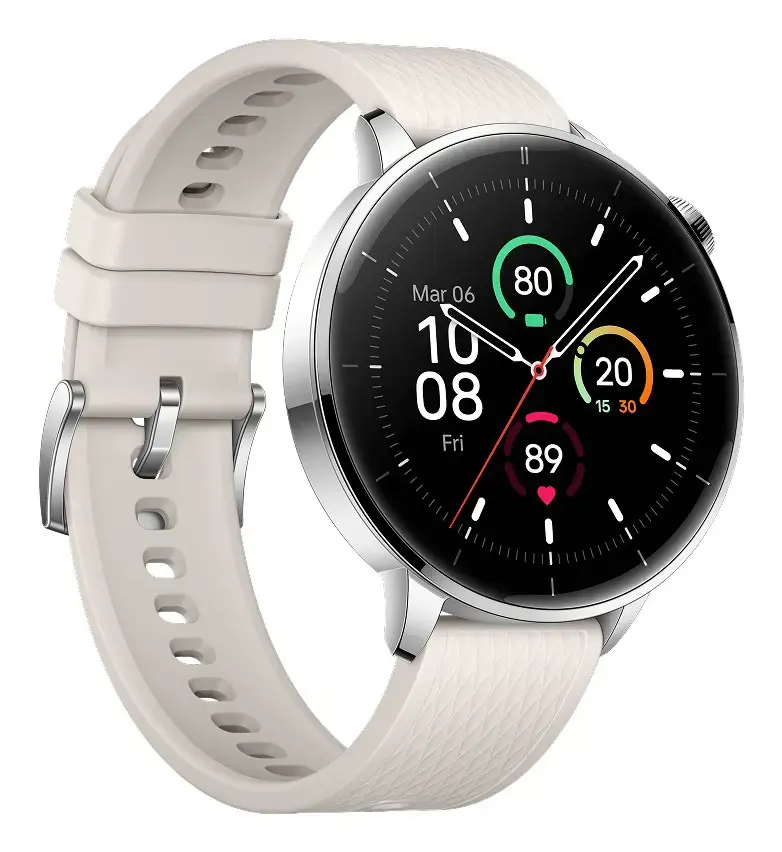 OnePlus Watch 3 43mm 3.35 cm (1.32") AMOLED Digital 466 x 466 pixels Touchscreen Silver, Titanium Wi-Fi GPS (satellite)
