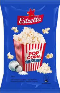 Kukurūzų spragėsiai ESTRELLA, su druska, 90 g