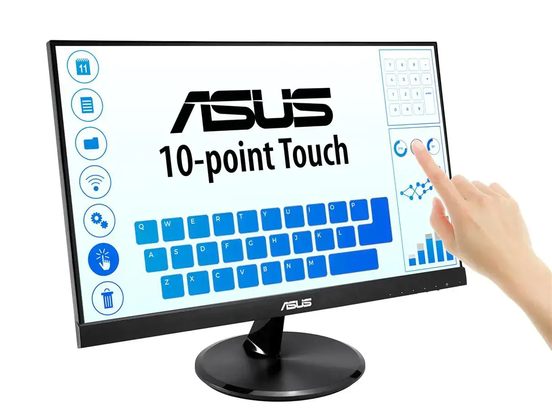 Monitorius ASUS VT229H, 54.6 cm (21.5"), 1920 x 1080 pixels, Full HD, LED, 5 ms, Black