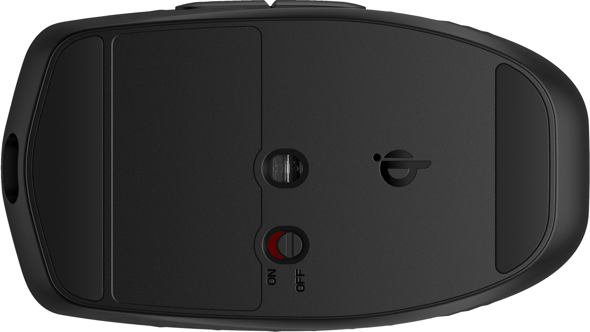HP 695 Rechargeable Wireless Mouse, Ambidextrous, Bluetooth, 4000 DPI, Black