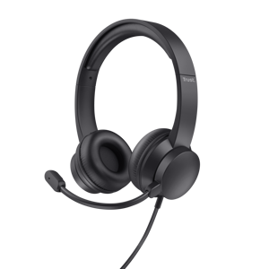 Trust Ayda, Wired, Calls/Music, 20 - 20000 Hz, 155 g, Headset, Black
