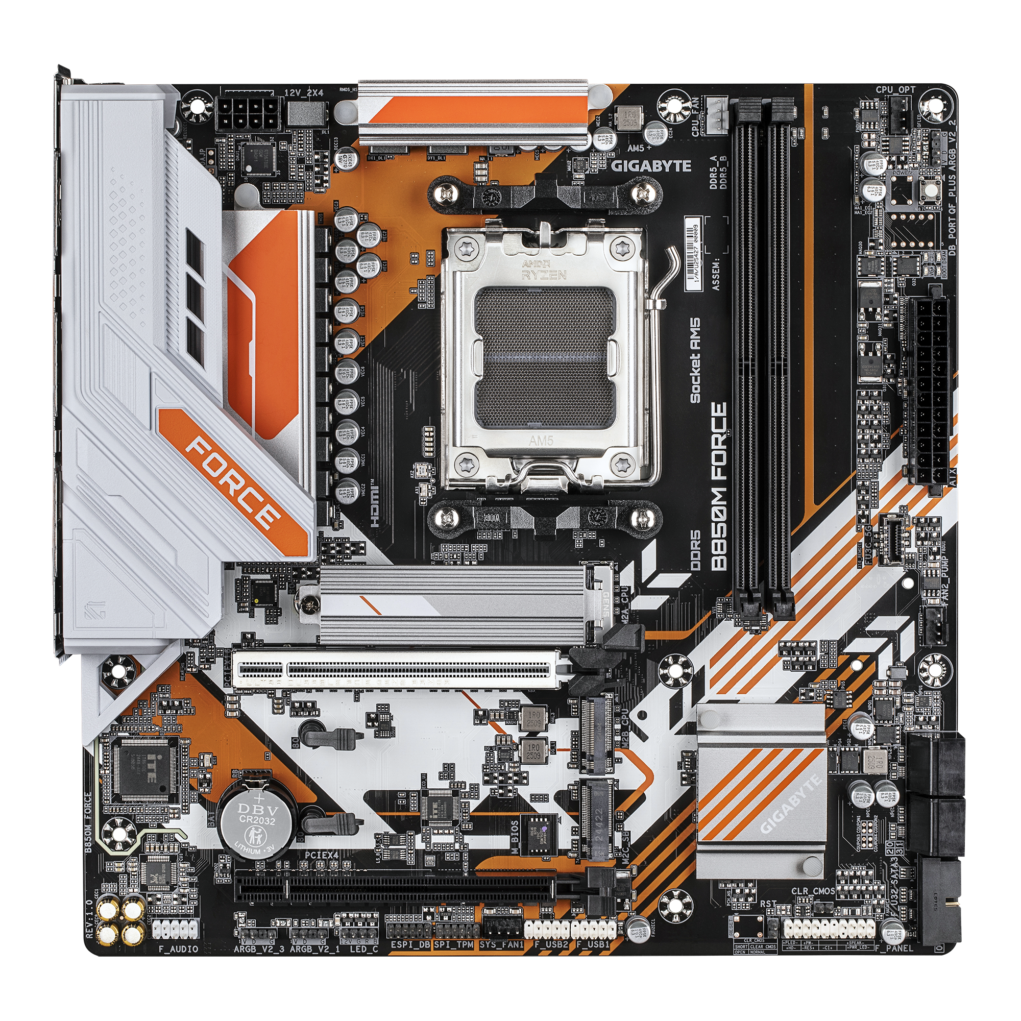 Mainboard GIGABYTE AMD B850 SAM5 Micro-ATX Memory DDR5 Memory slots 2 B850MFORCE