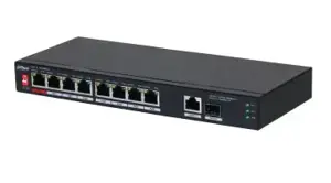 NET SWITCH 10PORT 8POE/PFS3110-8ET1GT1GF-96 DAHUA