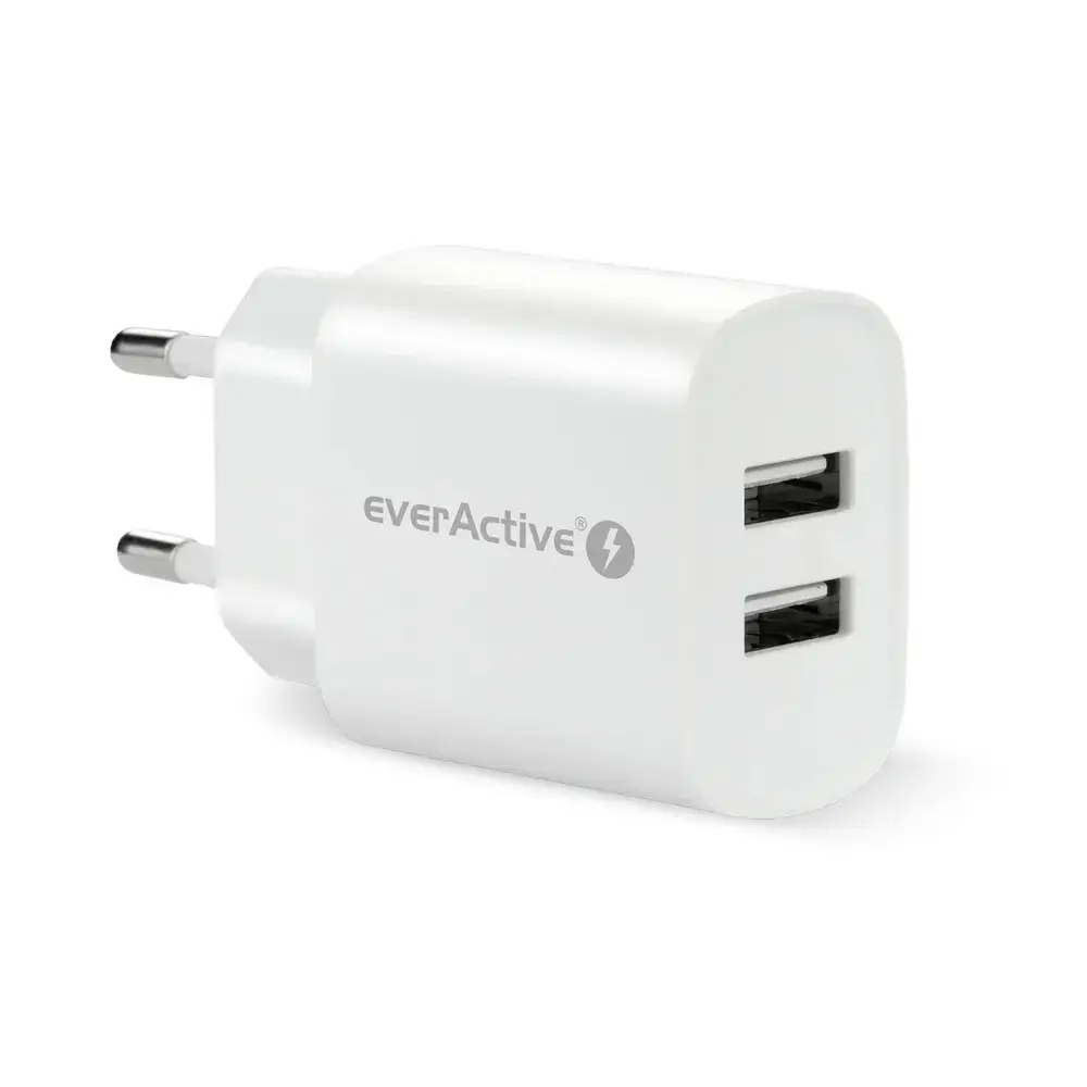 Charger EVERACTIVE 2 x USB 2.4A white