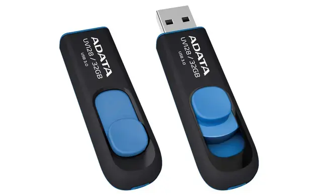 A-DATA UV128 128GB USB3.0 atmintinė juoda