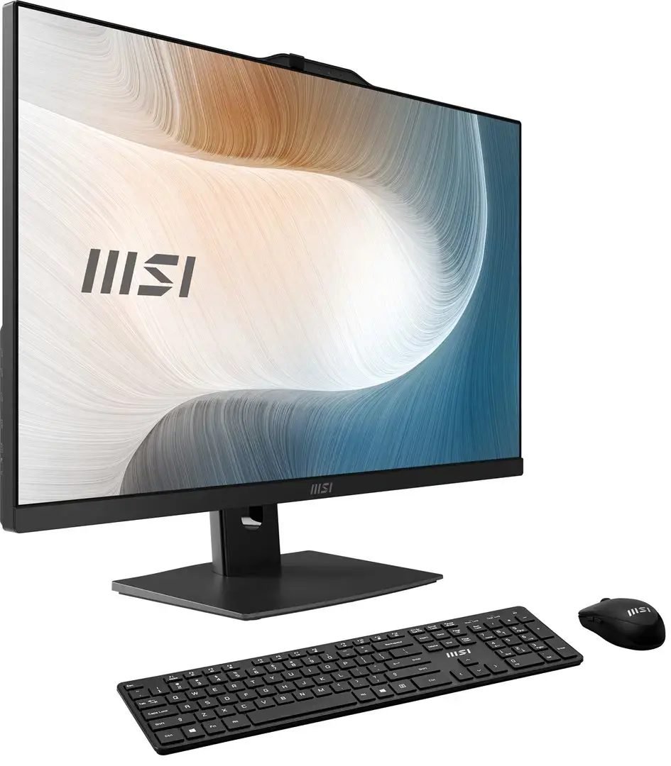 MSI Modern AM272P 1M-1293XEU All-in-One PC/workstation Intel Core 5 120U 68.6 cm (27") 1920 x 1080 pixels 16 GB DDR5-SDRAM 512 GB SSD Wi-Fi 6E (802.11ax) Black