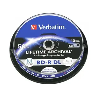 Verbatim MDISC, 50 GB, BD-R DL, Cakebox, 10 pc(s)