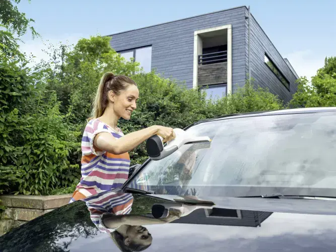 Kärcher WV 6 Plus elektrinis langų valytuvas 0,15 l, sidabrinės spalvos, baltas
