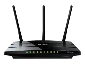 TP-Link AC1200 belaidis MU-MIMO VDSL/ADSL modeminis maršrutizatorius, "Wi-Fi 5" (802.11ac), dviejų dažnių (2,4 GHz / 5 GHz), Ethernet LAN, ADSL, juodas, stalinis maršrutizatorius
