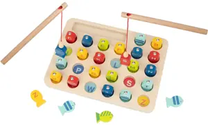 Tooky Toy medinių žuvų gaudymo žaidimas 29 el.