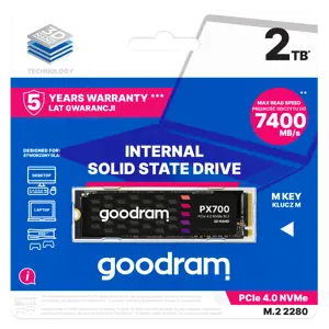 SSD diskas GOODRAM SSDPR-PX700-02T-80 2 TB, M.2, PCI Express 4.0