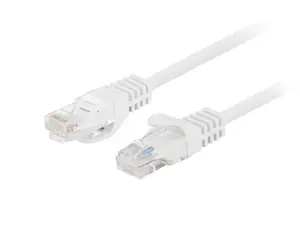 LPATCHCORD KAT.5E UTP 0.25M BIAŁY FLUKE PASSED LANBERG 10-PACK