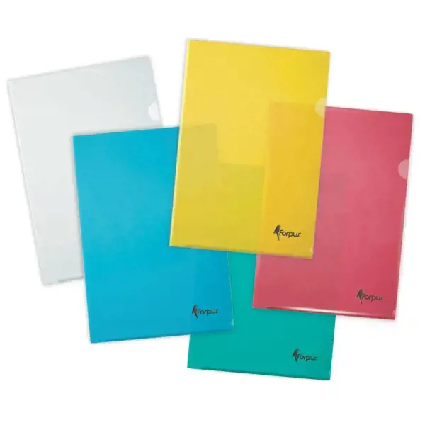 Dėklas dokumentams FORPUS, A4, L formos, 180 mikr., (pak. -100 vnt.), žalias