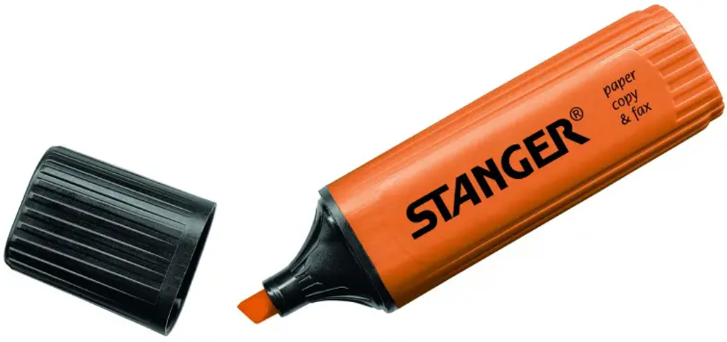 Stanger Teksto žymeklis 1-5 mm, oranžinis, pakuotėje 10 vnt. 180002000
