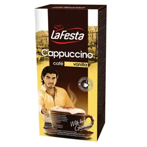 Tirpi kava LA FESTA CAPPUCCINO vanilės skonio, 10 vnt./pak. x 12.5 g