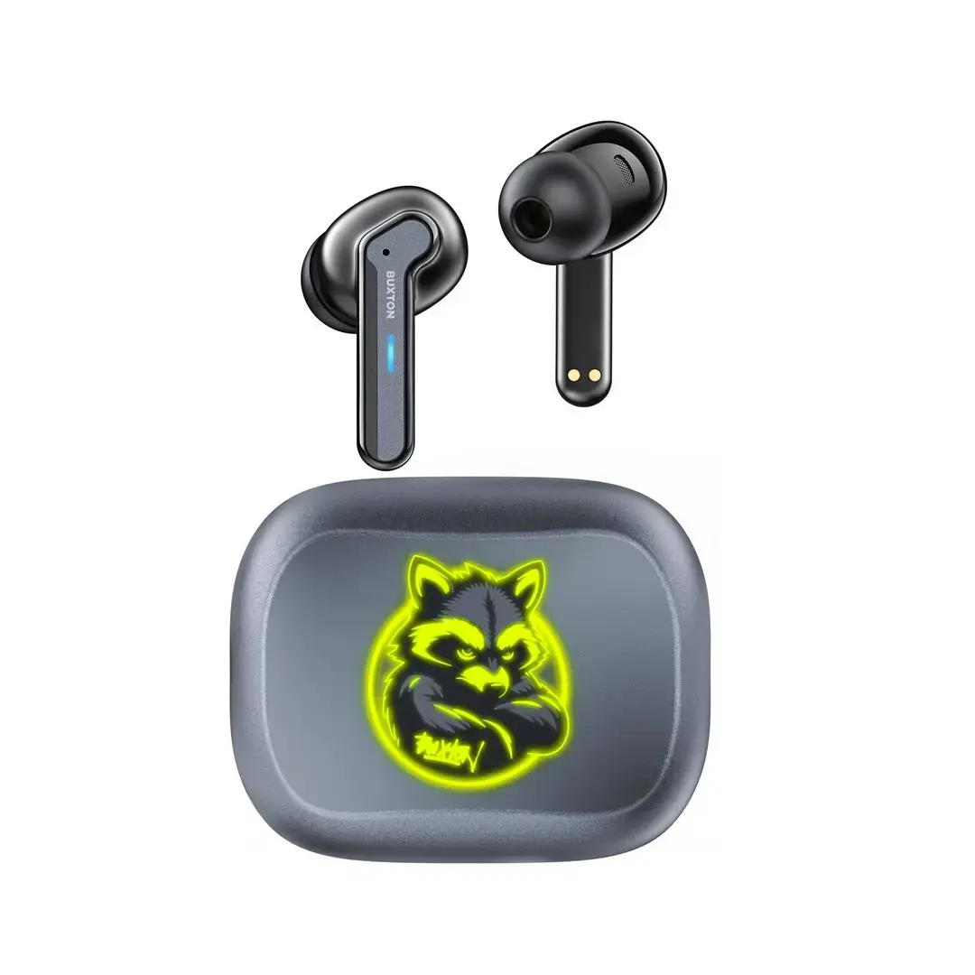 Buxton BTW 8200 Racoon - In-ear wireless earphones with charging case, white