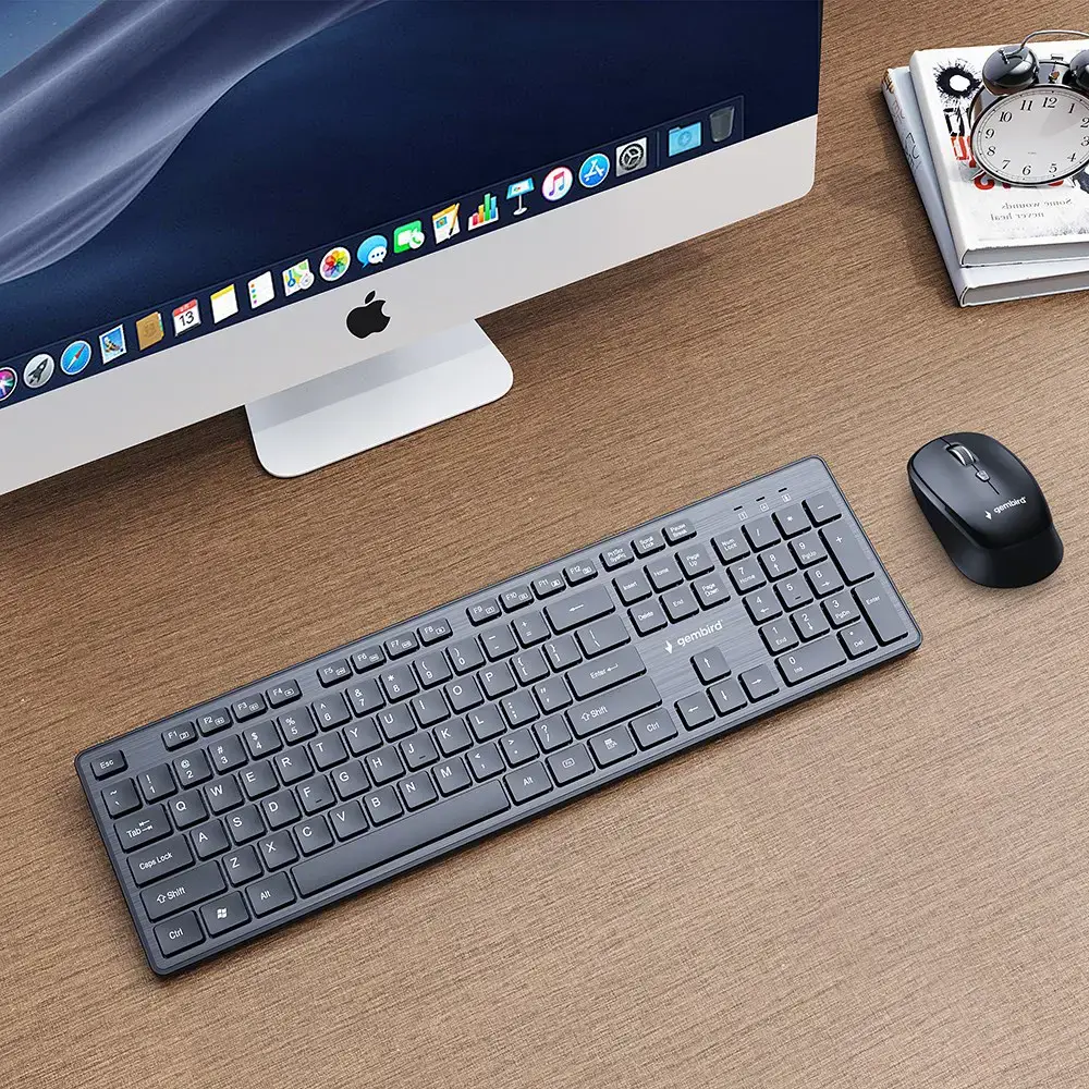 KEYBOARD +MOUSE WRL ENG/DESKTOP BK KBS-WCH-04 GEMBIRD