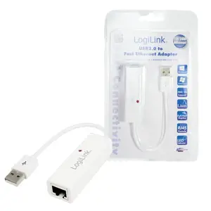 LOGILINK UA0144B LOGILINK - USB 2.0 ir Fast Ethernet RJ45 adapteris