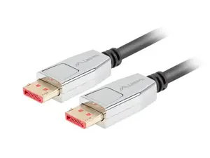 LANBERG DisplayPort M/M kabelis 20 PIN v1.4 1m 8K juodas