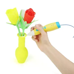 GEMBIRD 3DP-PENLT-01 Gembird Žemos temperatūros 3D spausdinimo rašiklis, PCL gija, geltonos spalvos