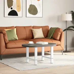 Kavos staliuko kojelės, baltos, 2 vnt., 50x(42-43) cm, plienas