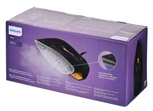 "Philips" 7000 serijos DST7060/20 HV garinis lygintuvas mėlyna/geltona, garinis lygintuvas, "SteamGlide Elite" padas, 2 m, 250 g/min, mėlyna, geltona, 55 g/min