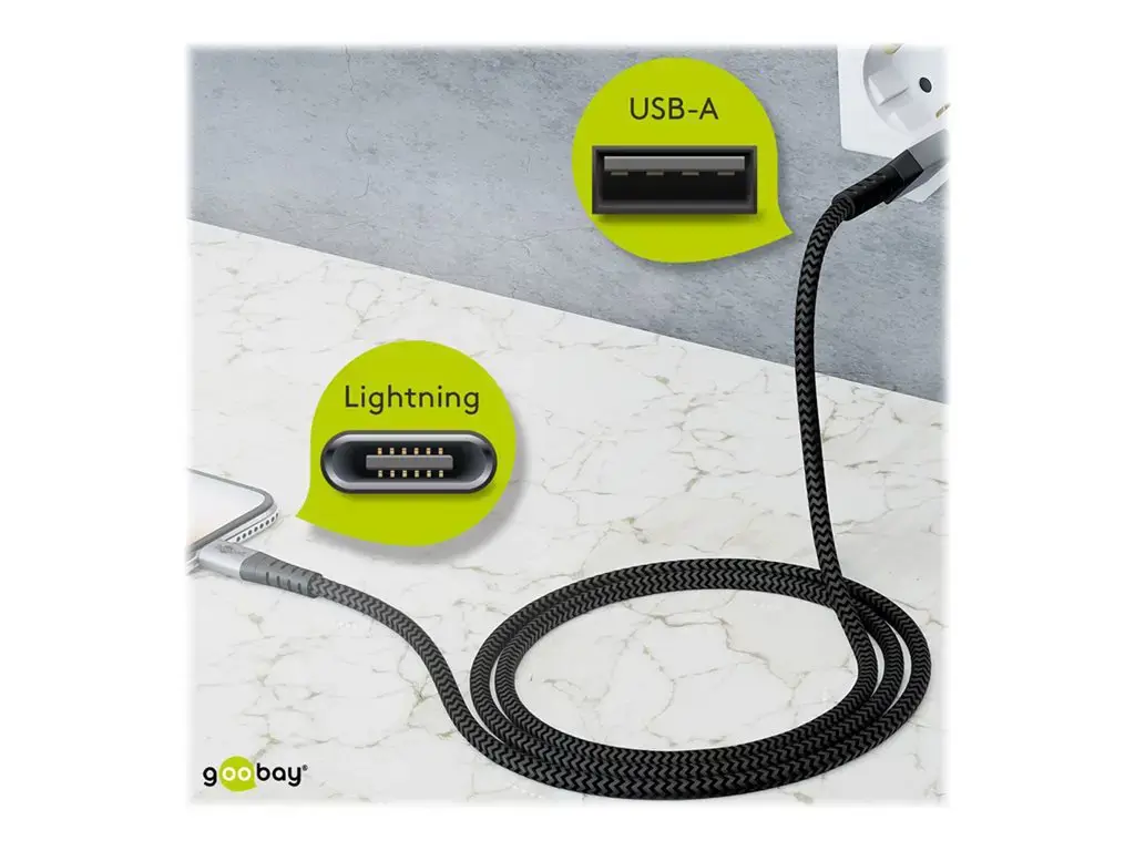 Goobay | Sync and charging cable | 49269 | Apple Lightning to USB Type A