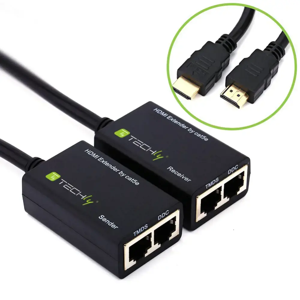 TECHLY 301153 "Techly" HDMI ilgintuvas "Cat.5e/6" kabeliu, iki 30 m