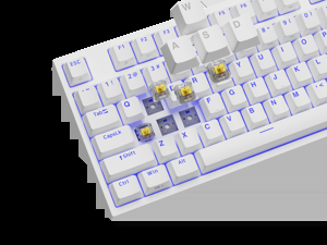 "Genesis" mechaninė žaidimų klaviatūra THOR 404 TKL RGB mechaninė žaidimų klaviatūra Laidinė JAV Gateron Yellow Pro USB Type-A 1005 g