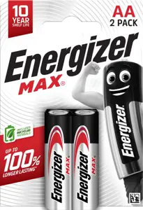 Energizer battery Alkaline Max AA CP2