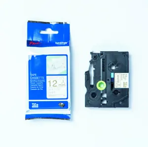 Brother TZE-R234, aukso spalvos ant baltos spalvos, ištisinė etiketė, TZe, juoda, terminis perkėlimas, Kinija