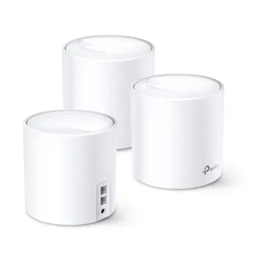 "TP-Link AX1800 Whole Home Mesh Wi-Fi 6 System", balta, vidinė, tinklinė sistema, maitinimas, visakryptė, 540 m²