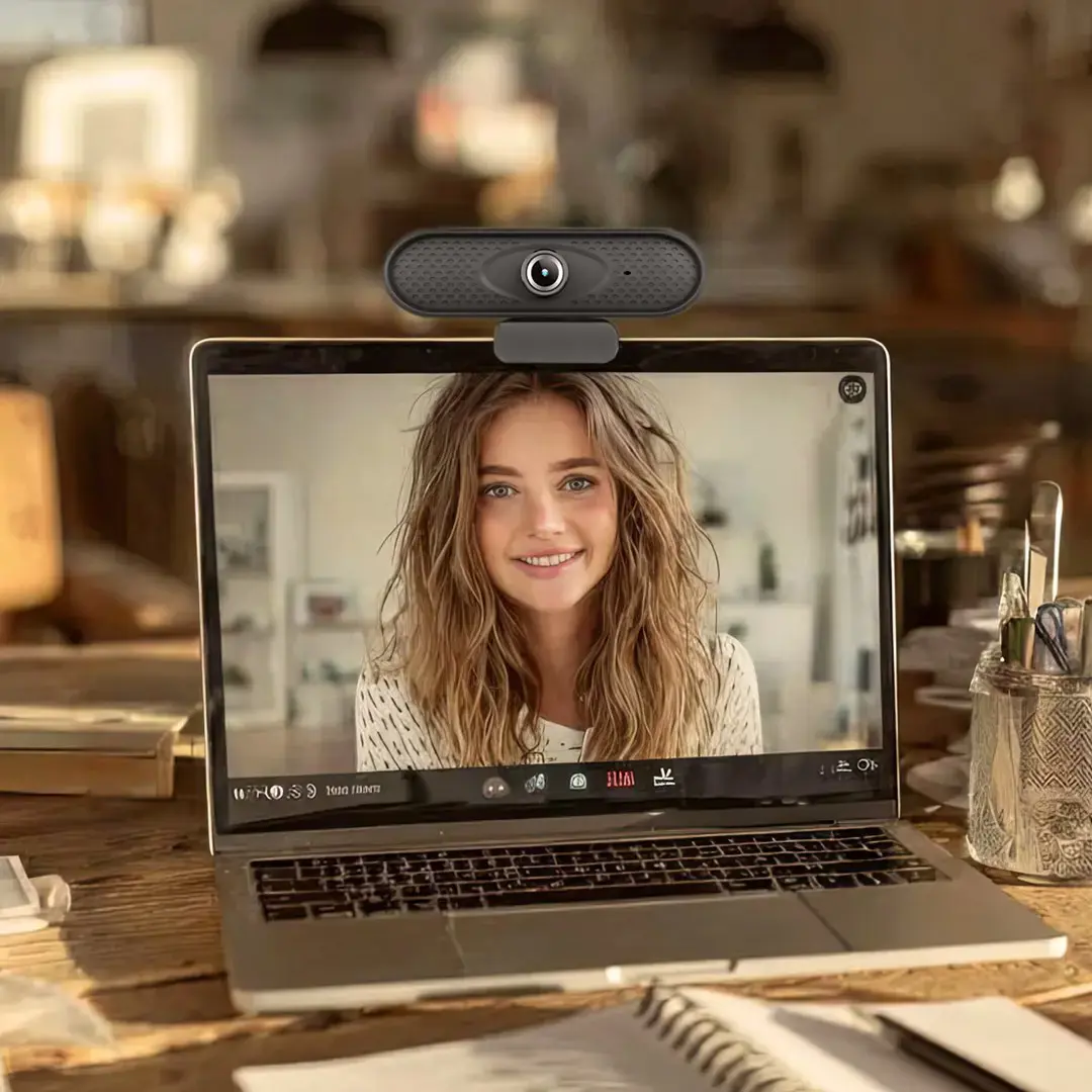 NANORS USB INTERNETINĖ KAMERA HD 1080P (1920X1080) SU ĮMONTUOTU MIKROFONU, LAIDO ILGIS 1,7 M 25 KADRŲ PER SEKUNDĘ RS680