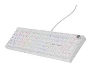 Genesis Thor 404 | Mechanical Gaming Keyboard | Wired | US | Outemu Peach Silent | White
