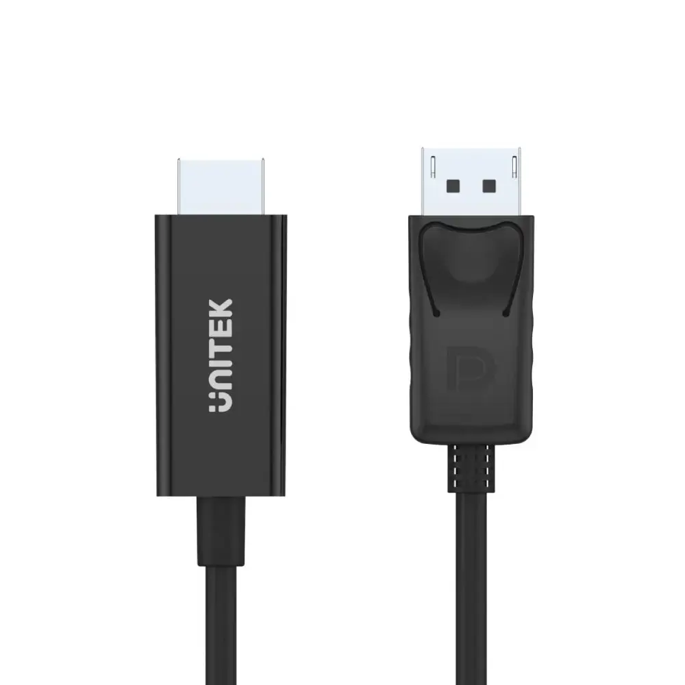 UNITEK Y-5118CA vaizdo kabelio adapteris 1,8 m HDMI A tipo (standartinis) DisplayPort juodas